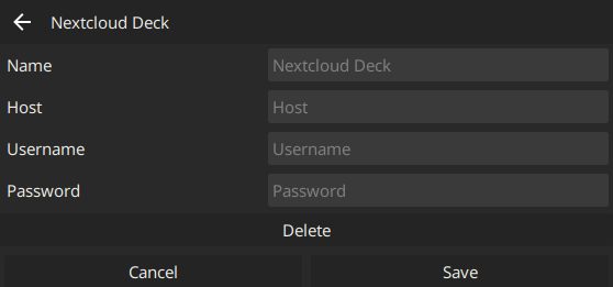 Nextcloud Deck Configuration